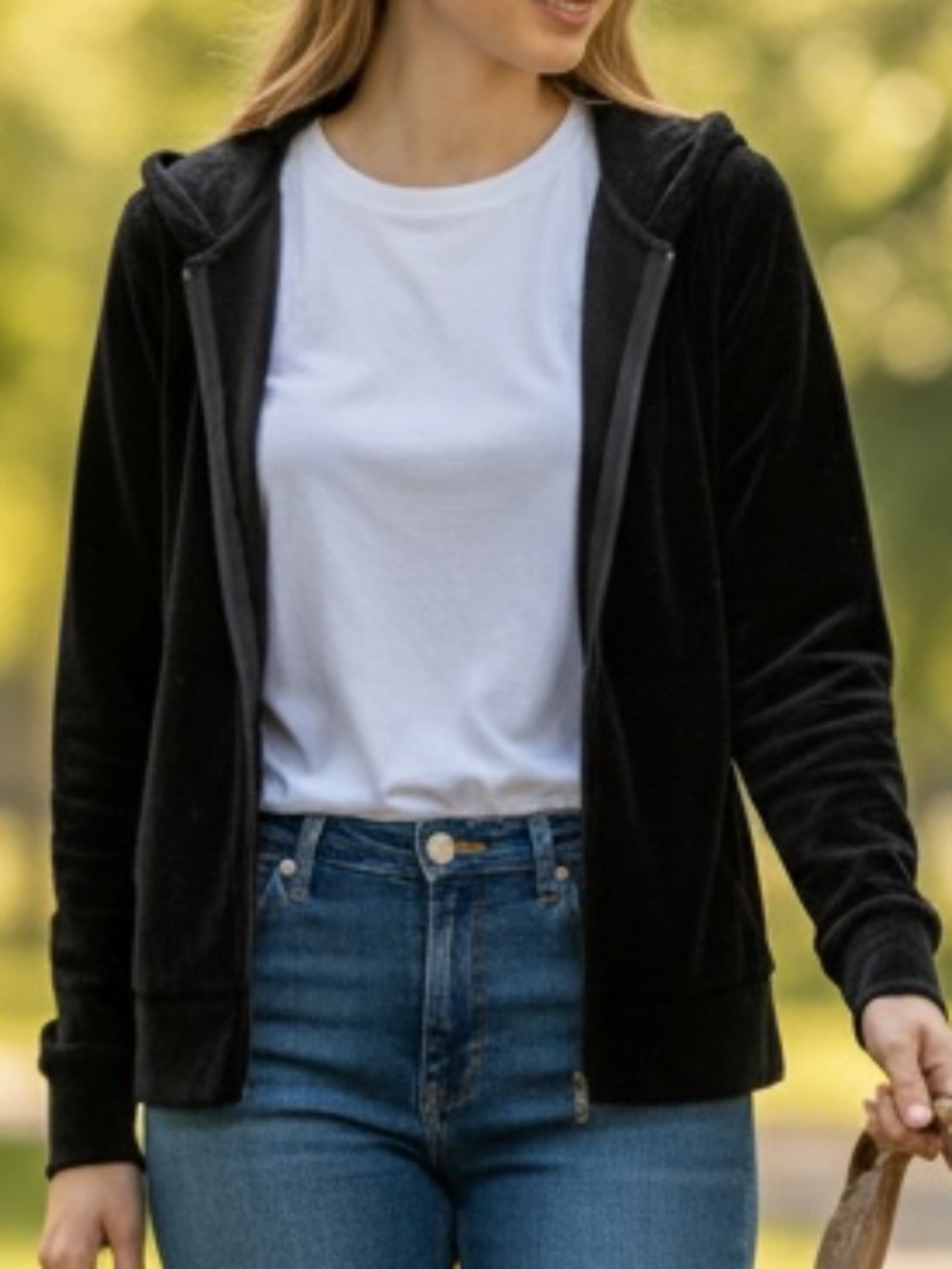 🤩Weekenders Black Lightweight Hooded Sweater - size XS